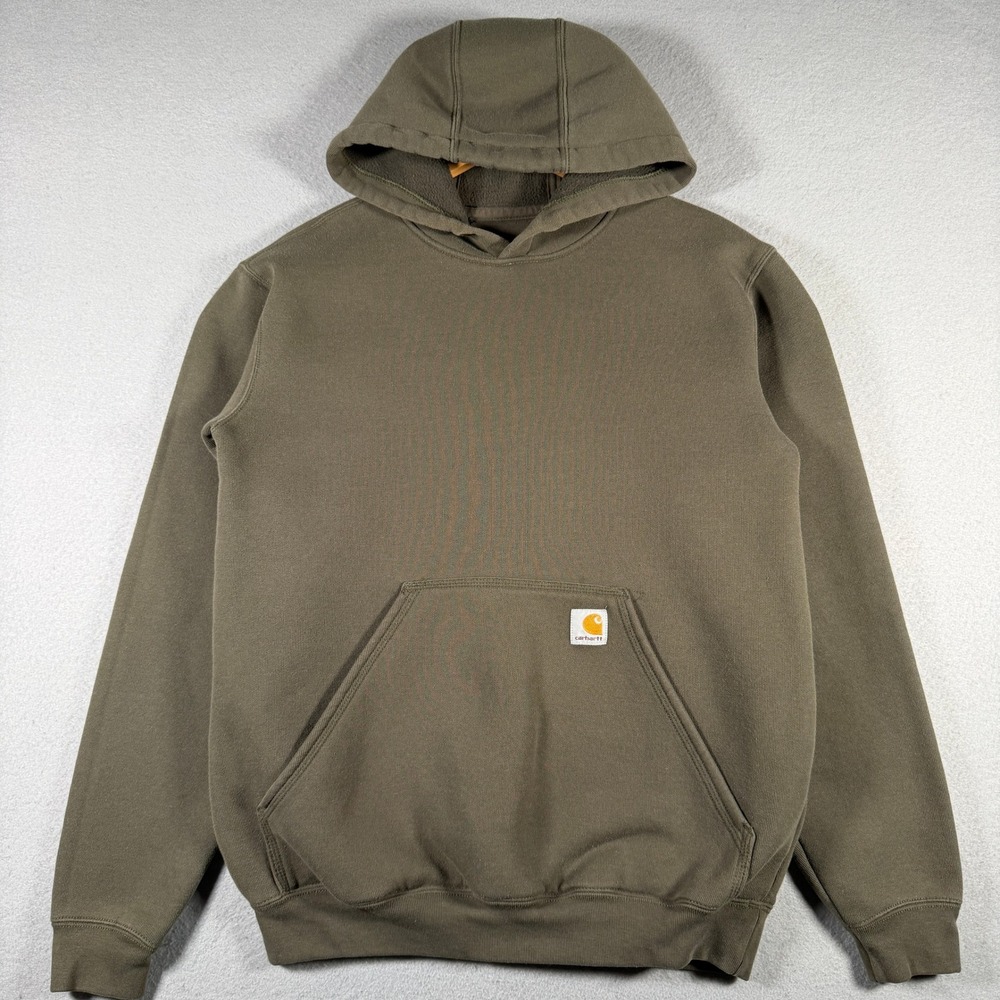 Carhartt Mens K121-316 Midweight Hooded Sweatshirt Olive Green Original Fit S